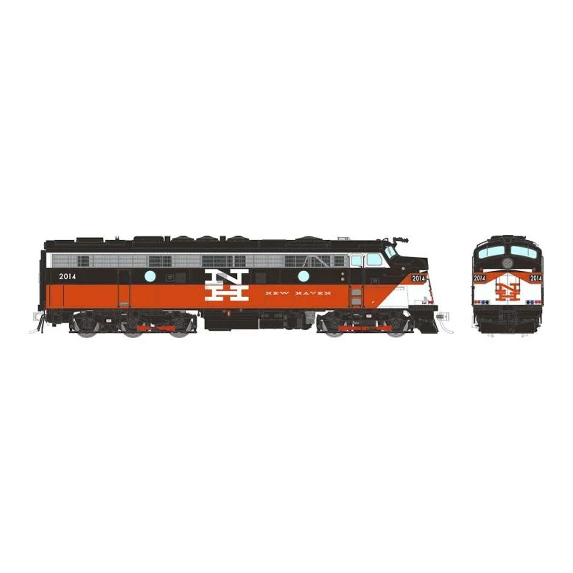 HO Rebuilt FL9 DC/Silent Locomotive ConnDOT - McGinnis #2016 (RPI14118)