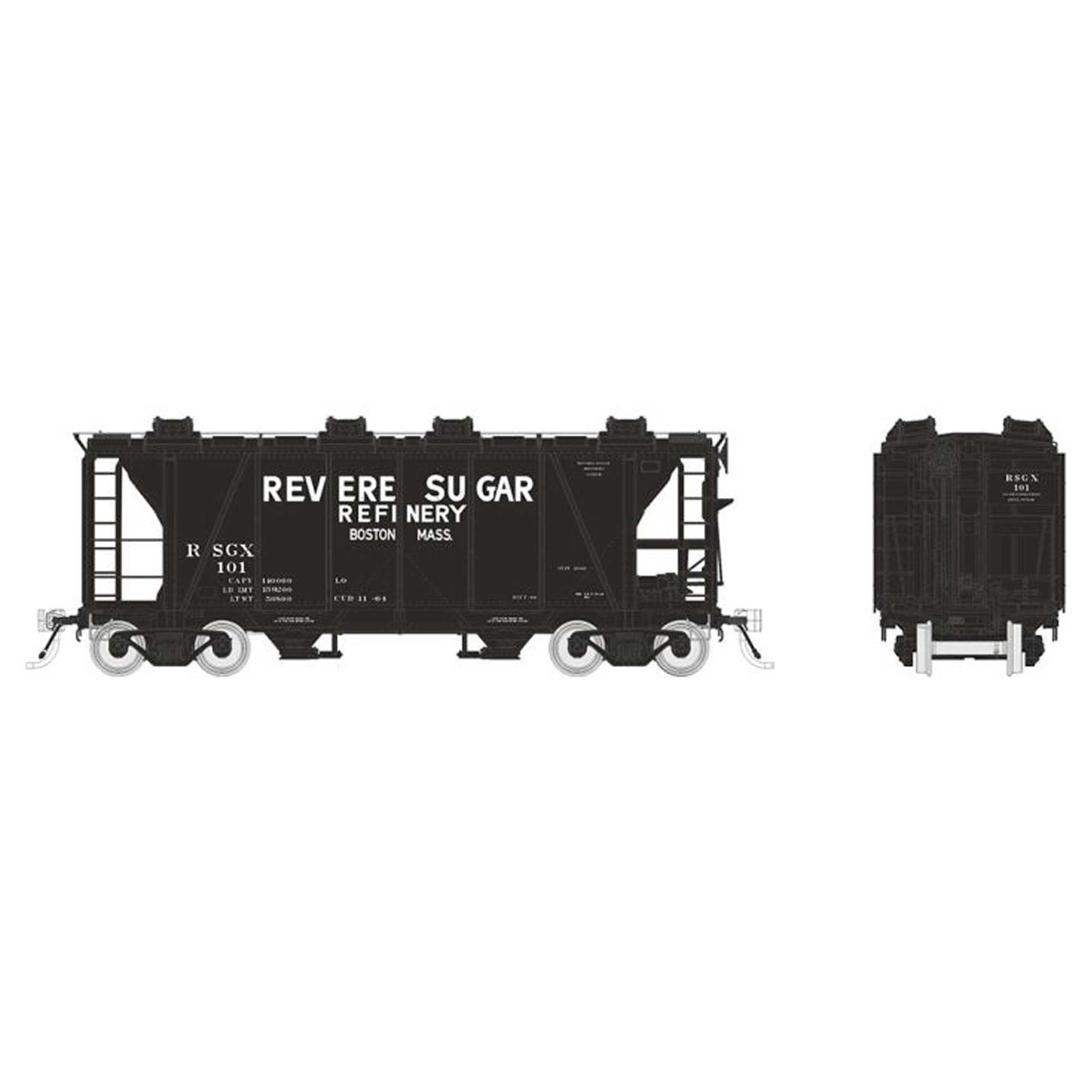 HO Revere Sugar Covered Hopper Single Car #1 (RPI149012A)