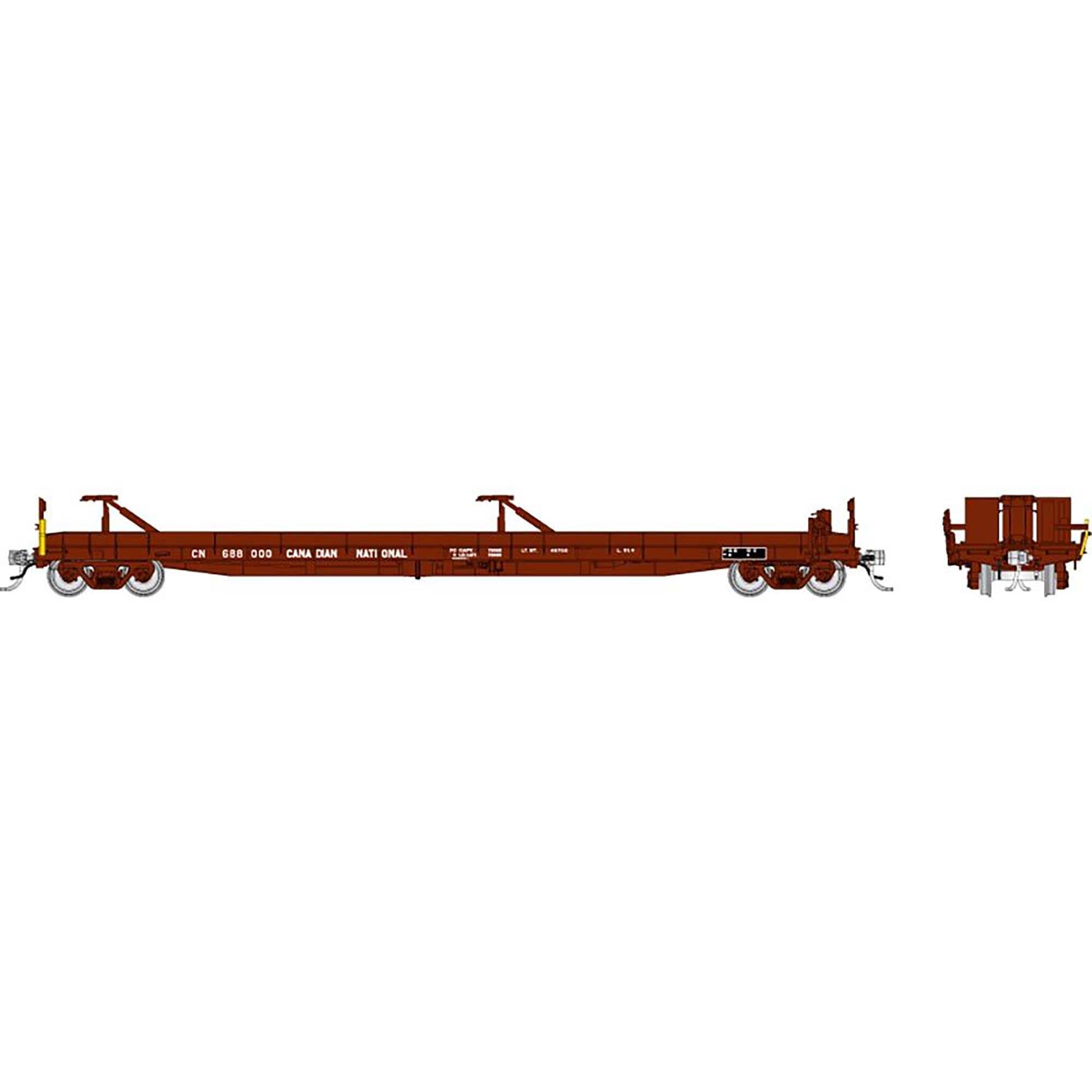 HO Vancouver Iron Piggyback Flatcar CN #1 (RPI151001A)
