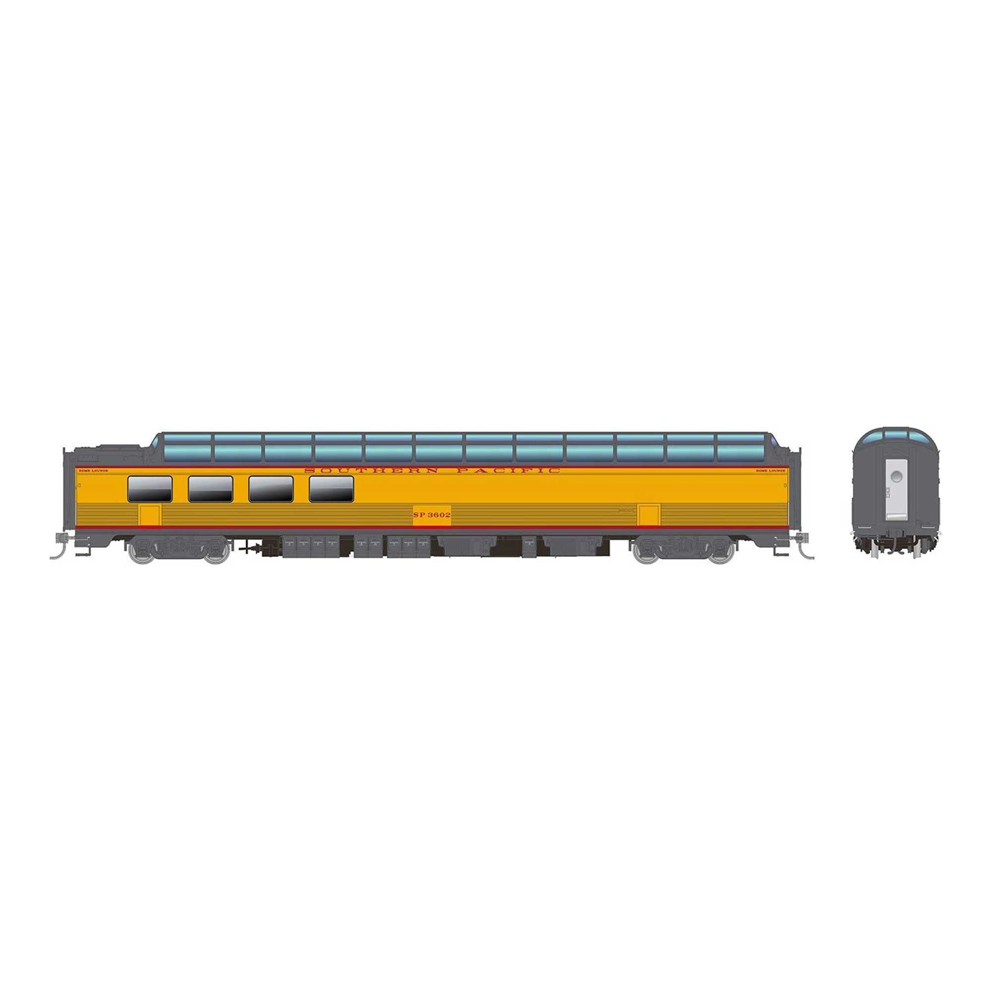 HO SP Dome-Lounge with Fluted Sides SP Overland #3602 (RPI175004)