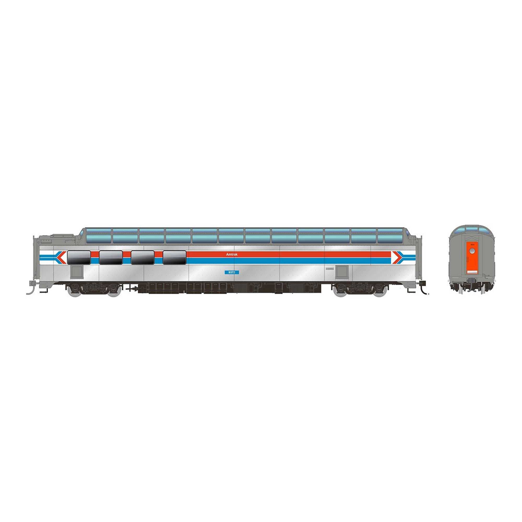 HO SP Dome-Lounge with Flat Sides Amtrak Phase 1 #9372 (RPI175012)