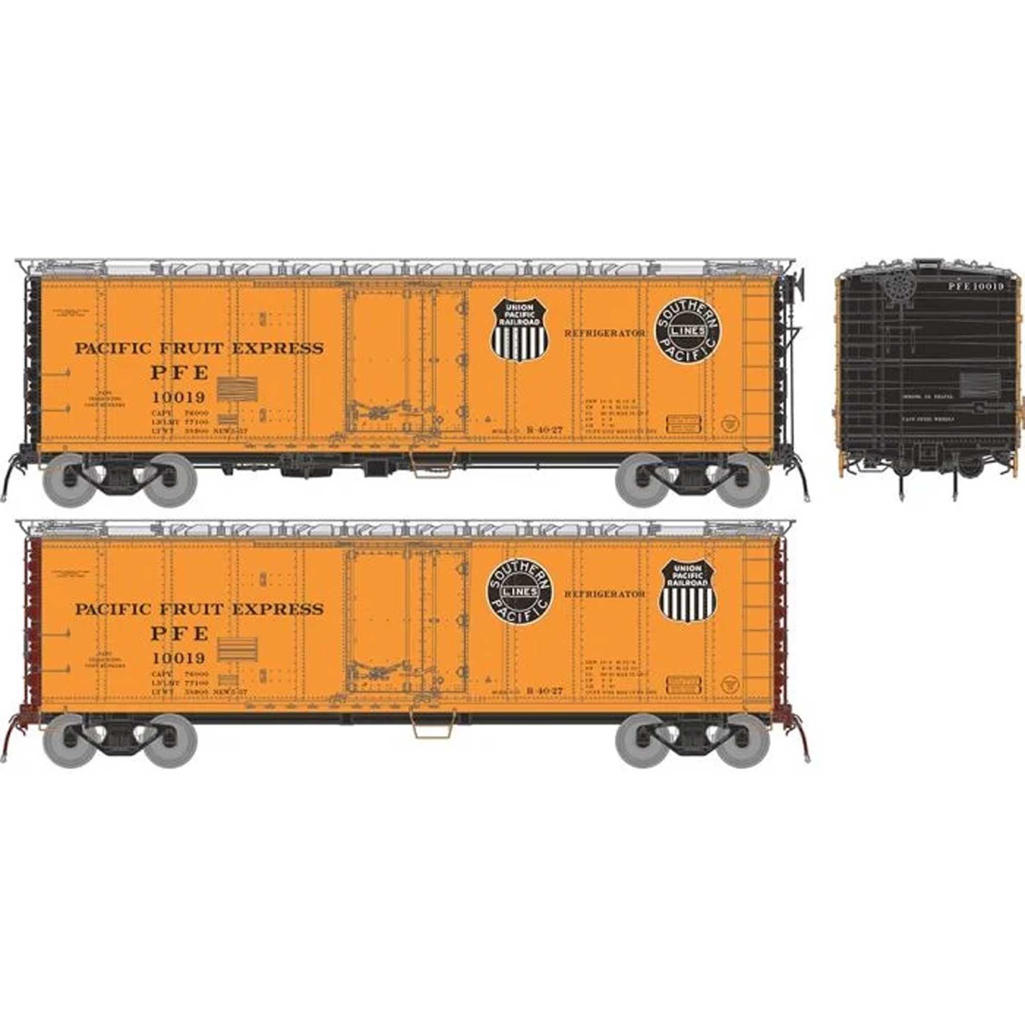 HO PFE R-40-27 Reefer 1957 Scheme 6-Pack (RPI196002)
