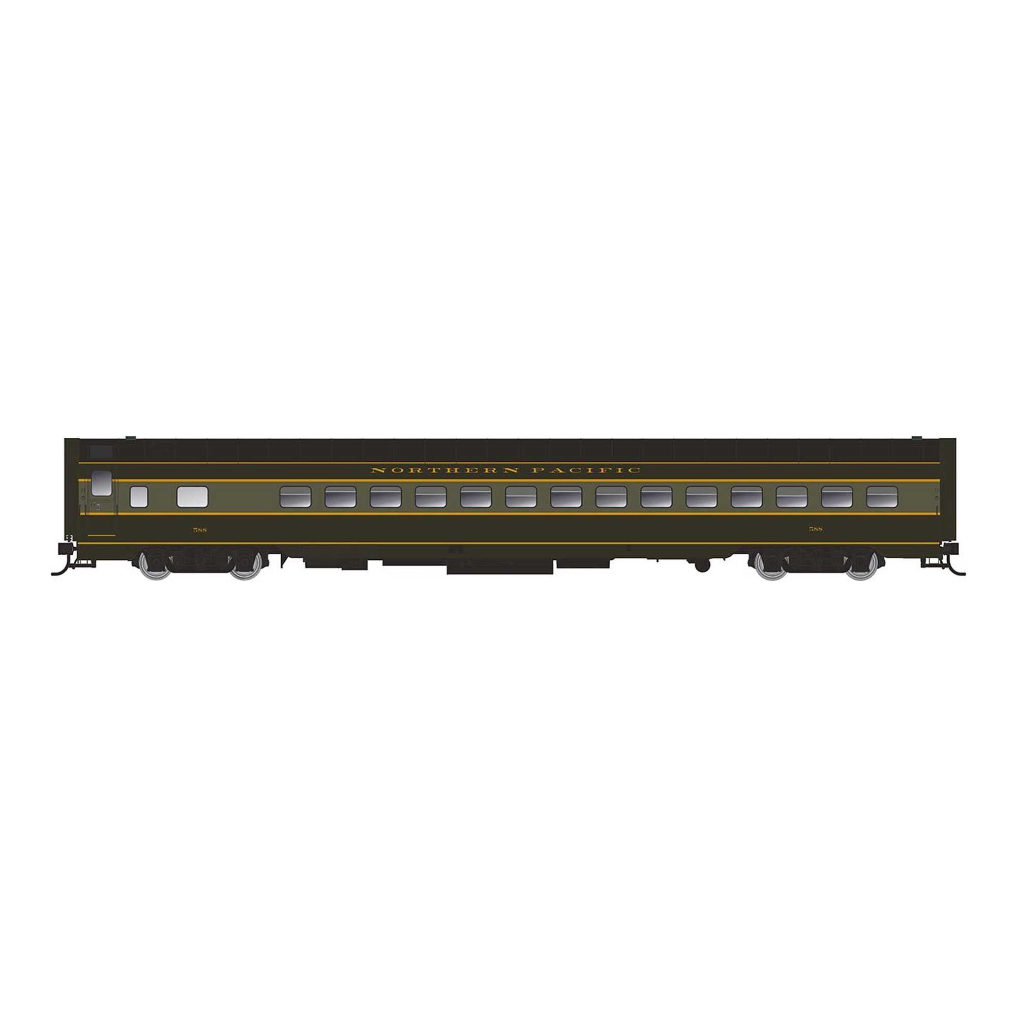 HO Plan 7509 NP Streamline Coach #590 (RPI197001)
