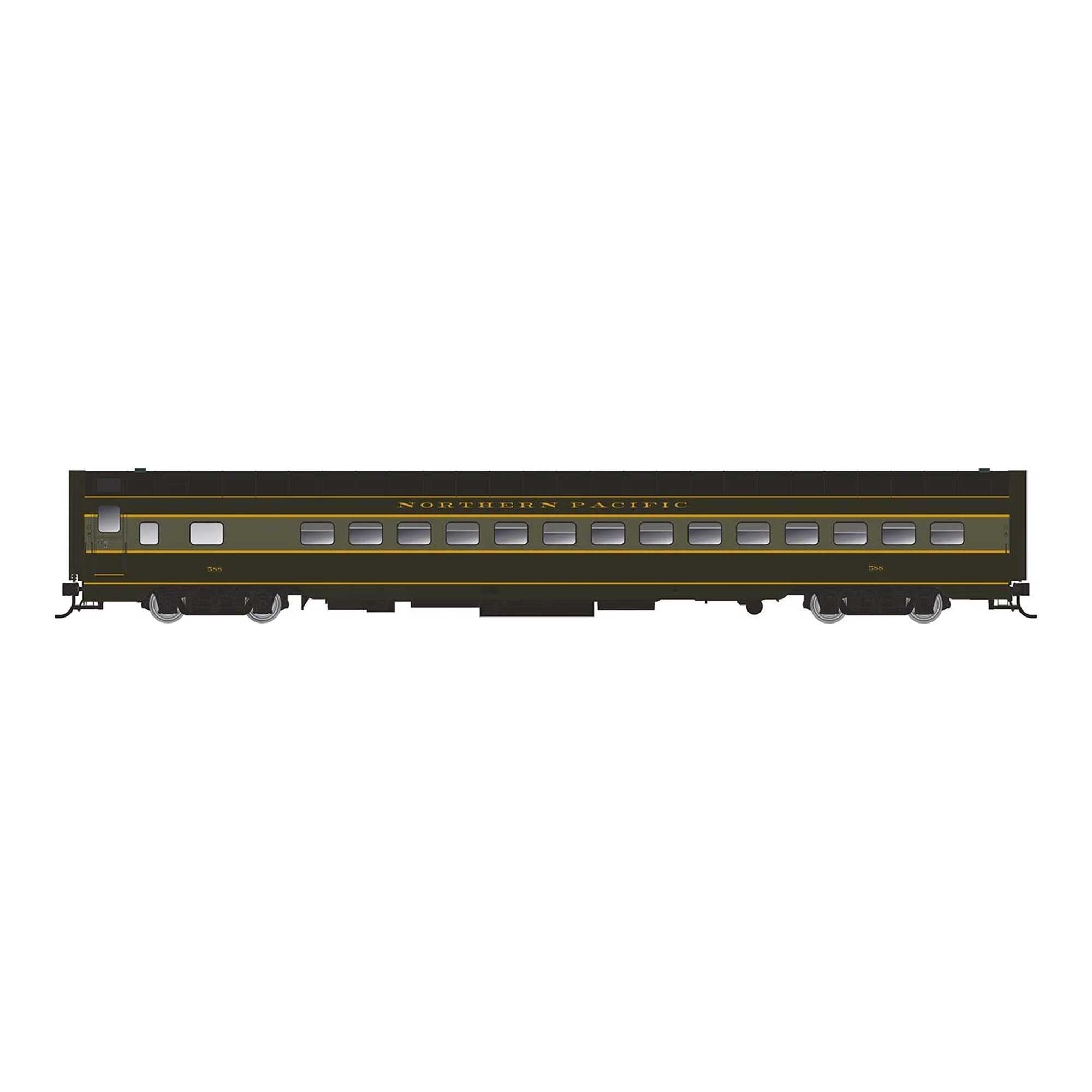 HO Plan 7509 Streamline Coach #593 Model (RPI197003)