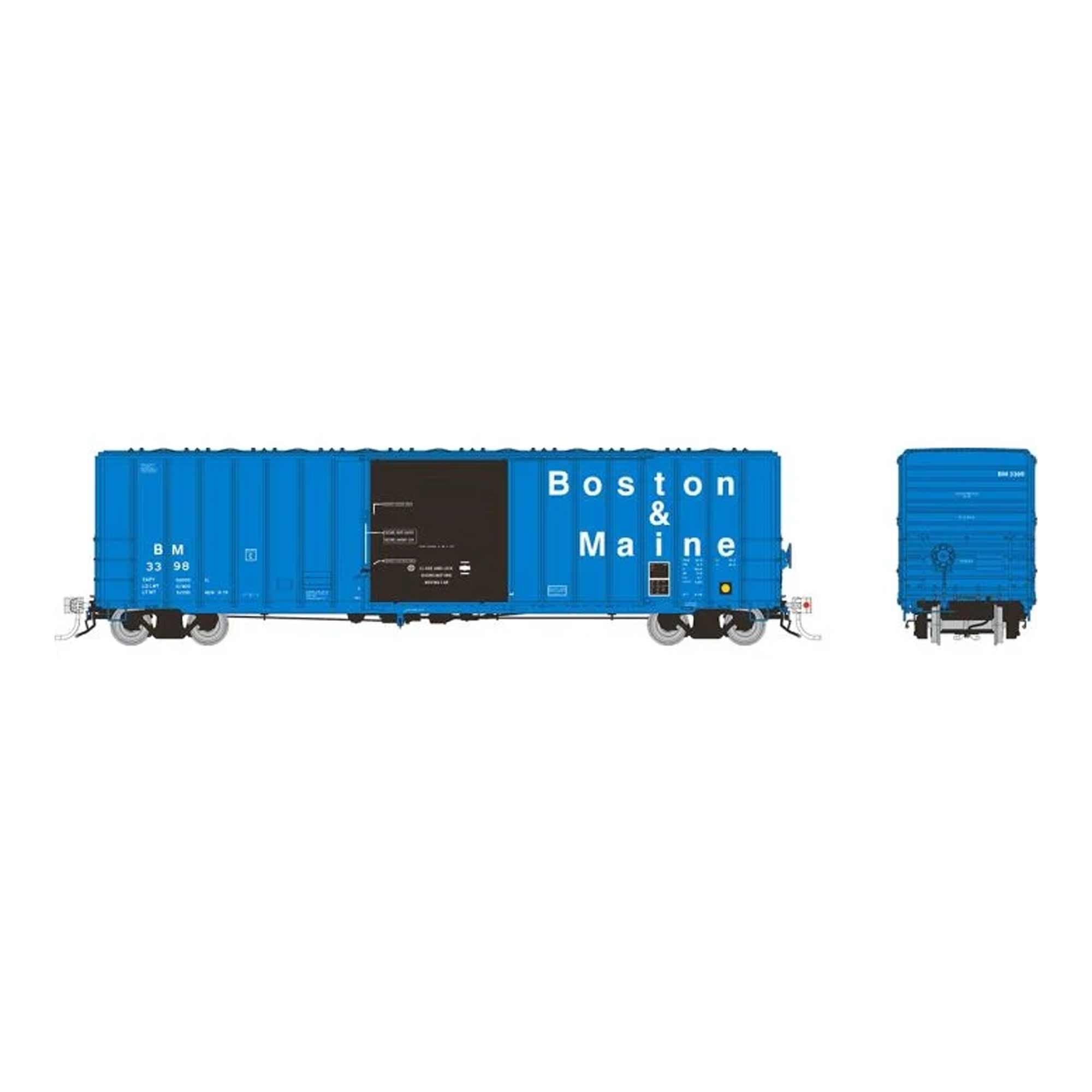 HO PC&F 5241cuft Boxcar B&M As-Delivered (RPI198001A)