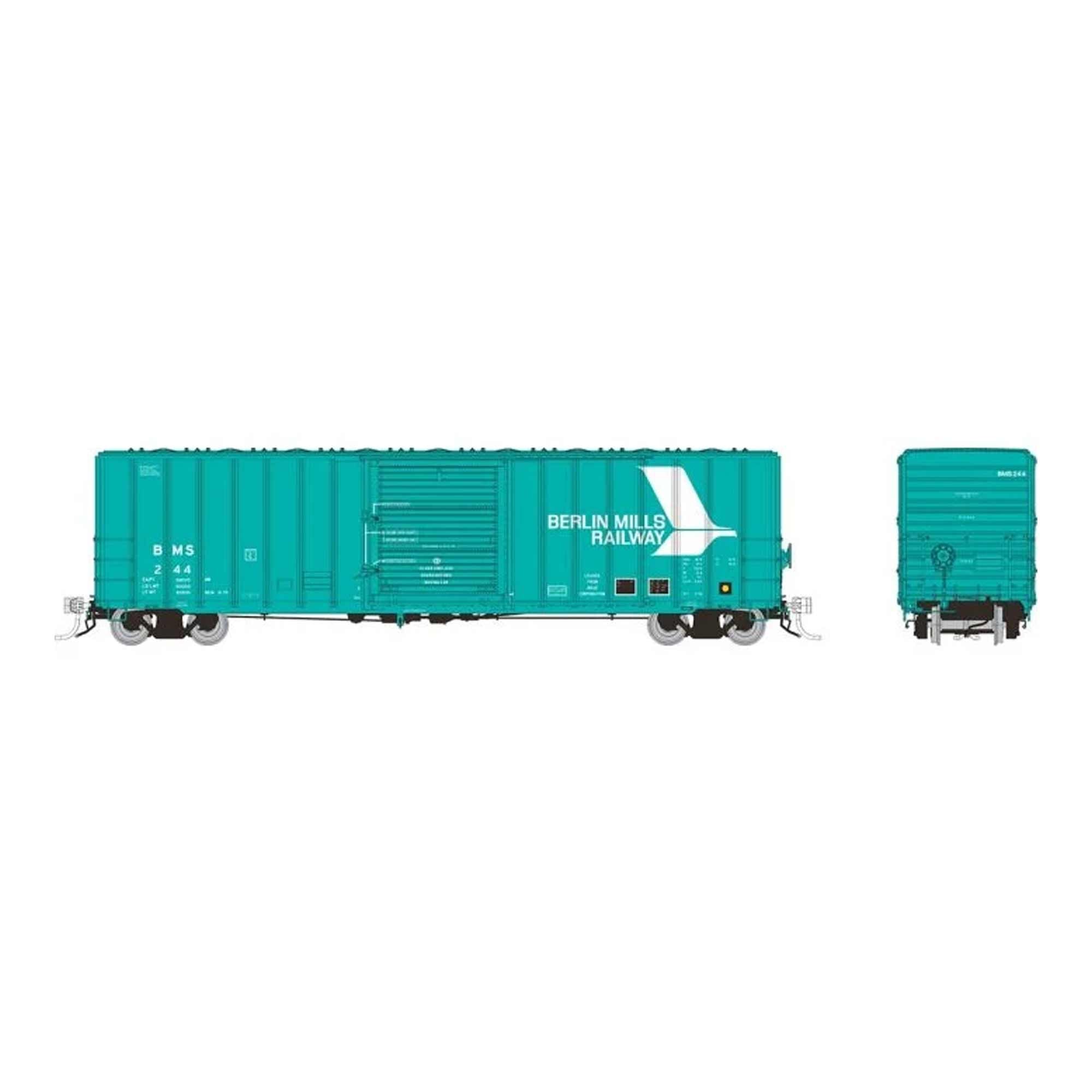 HO PC&F 5317 Cubic Foot Boxcar Berlin Mills 6-Pack (RPI198004)
