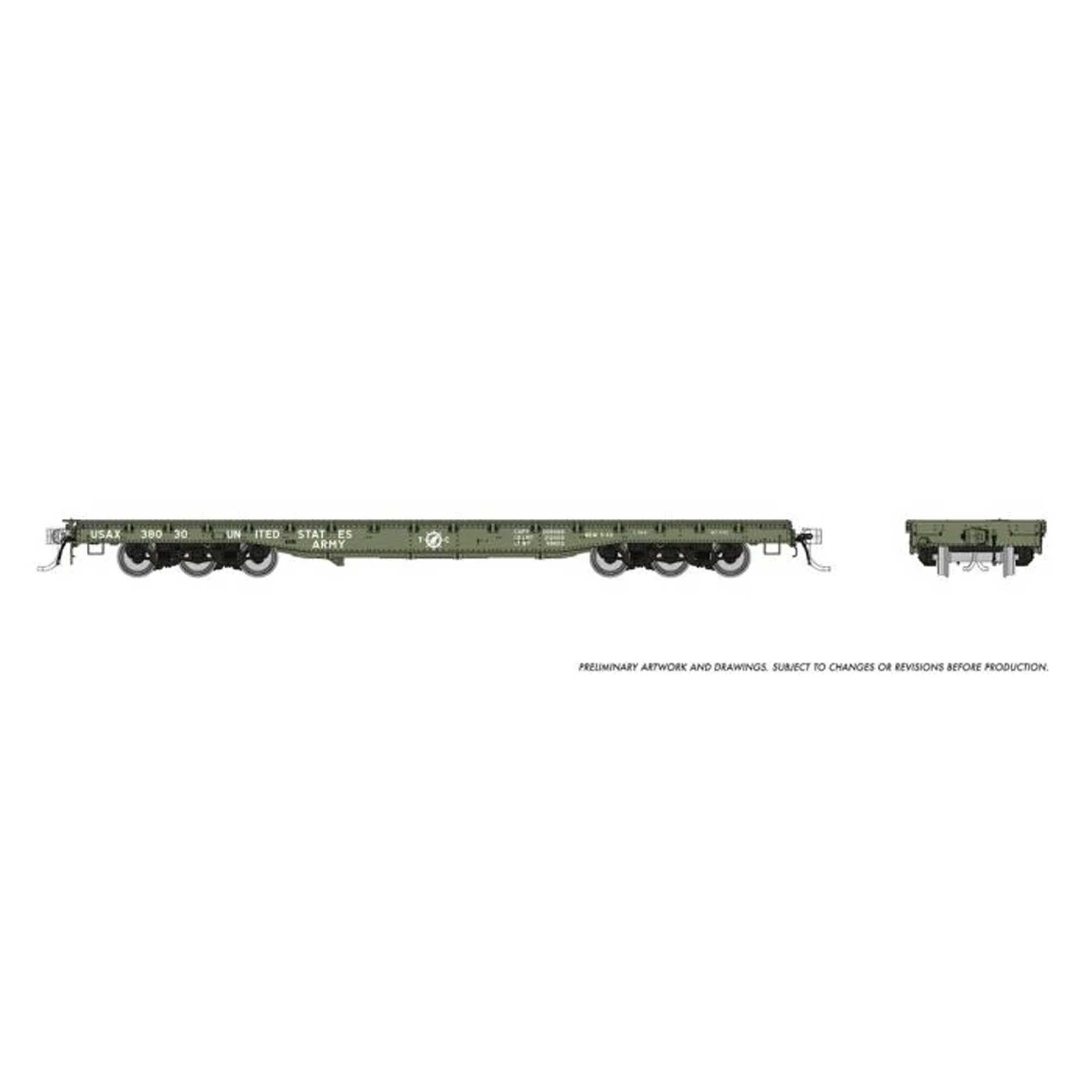 HO Magor 54ft Flatcar Model (RPI199001A)