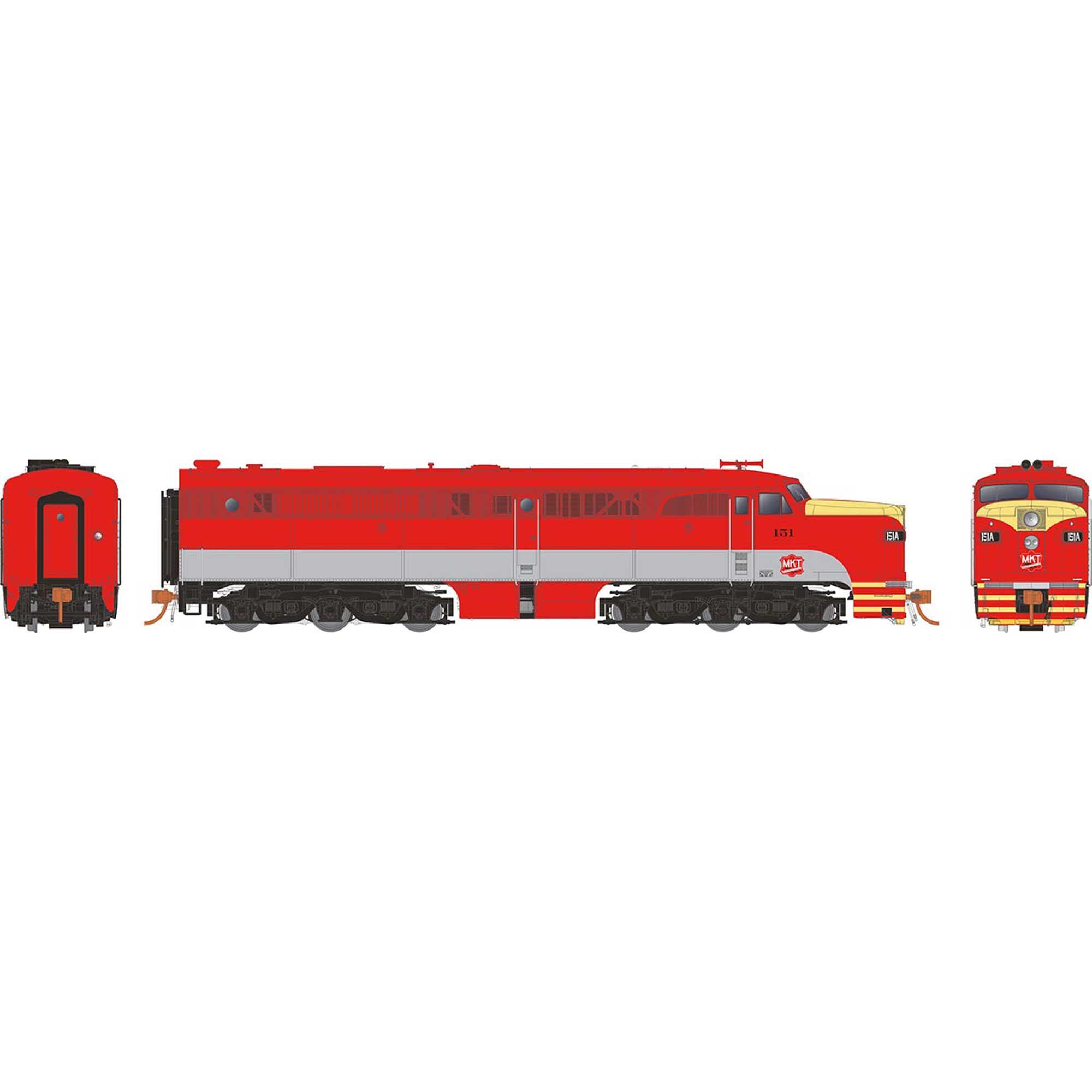 HO PA-1 Locomotive, MKT #153C (RPI23057)
