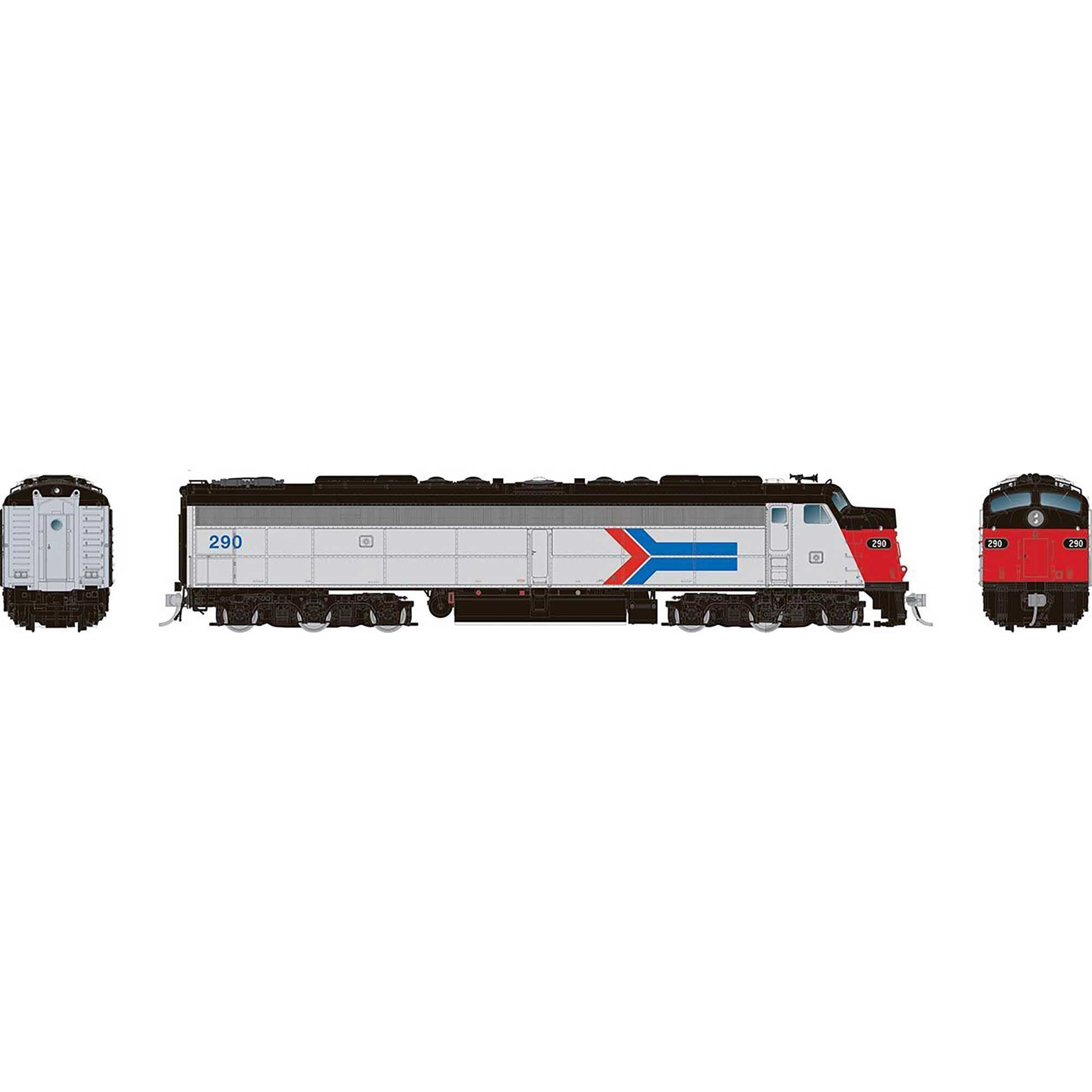 HO EMD E8A Locomotive DCC & Sound Amtrak Phase 1 #497 (RPI28801)