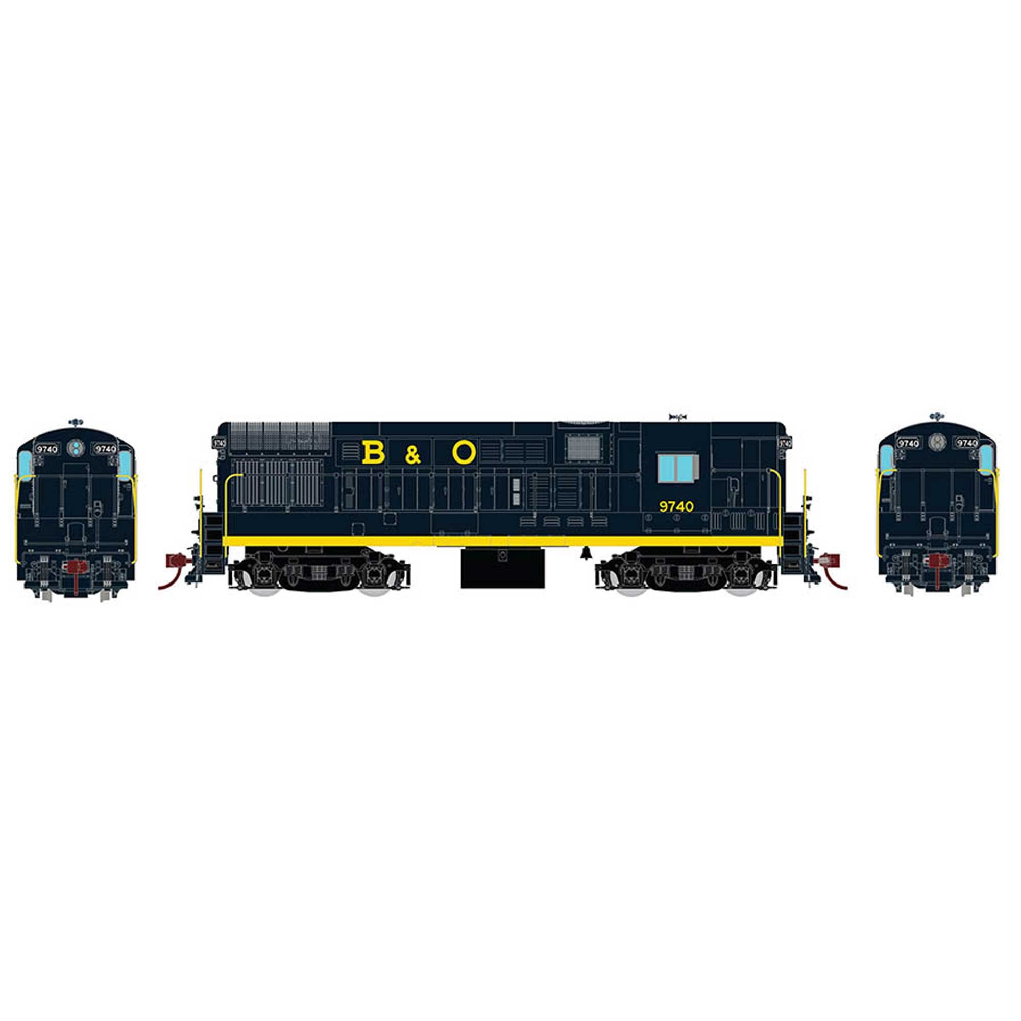 HO Scale H16-44 B&O Blue Scheme #9743 (RPI44504)