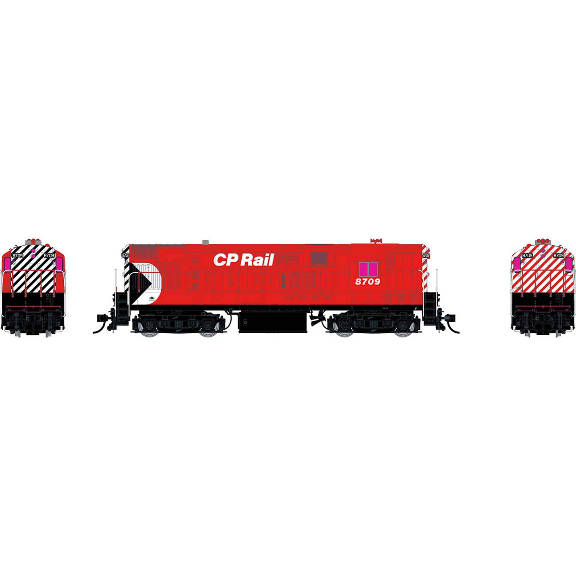 HO Scale H16-44 Locomotive CP Rail Action Red Model (RPI44539)