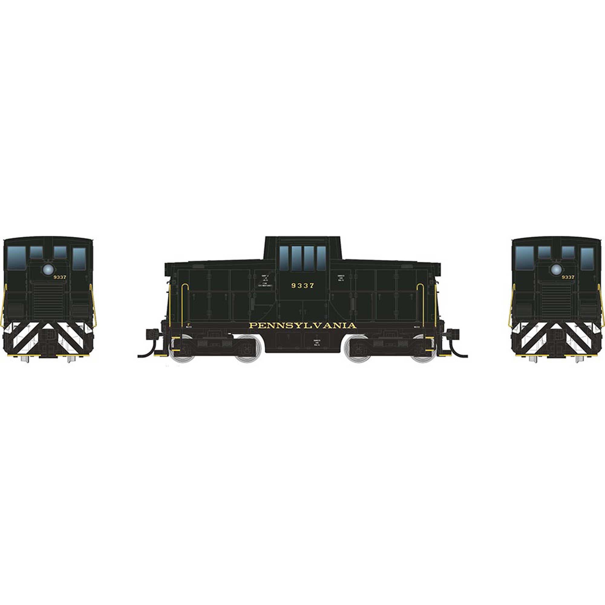HO GE 44 Tonner Switcher Locomotive with DCC & Sound PRR 9333 (RPI48523)