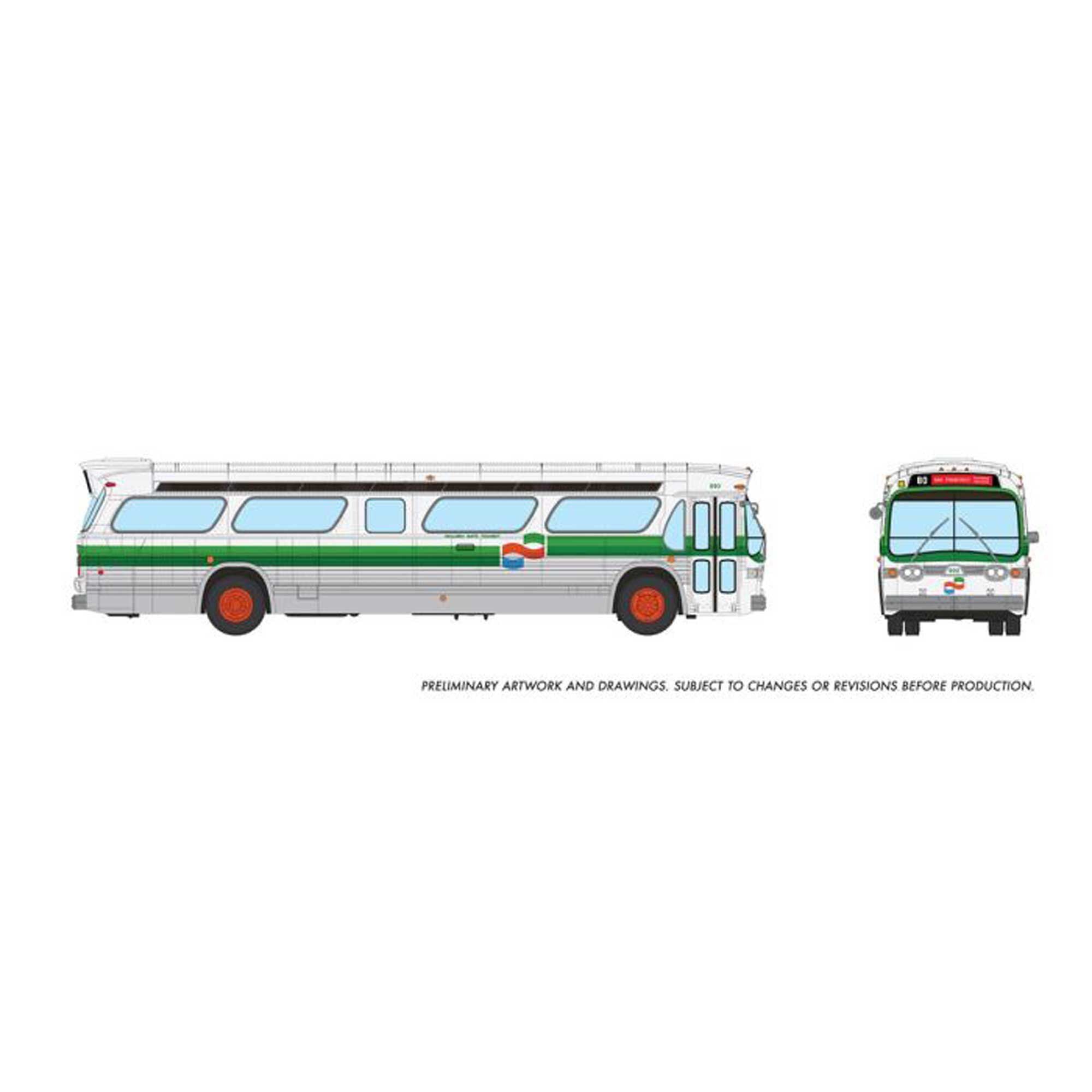 HO 1/87 New Look Bus Deluxe Golden Gate Transit #890 (RPI753114)