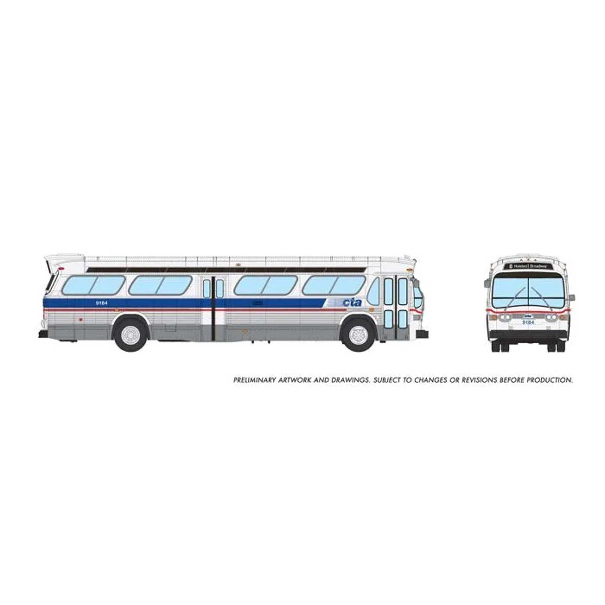 HO 1/87 New Look Bus Deluxe Model - Chicago CTA Late Scheme #9188 (RPI753137)