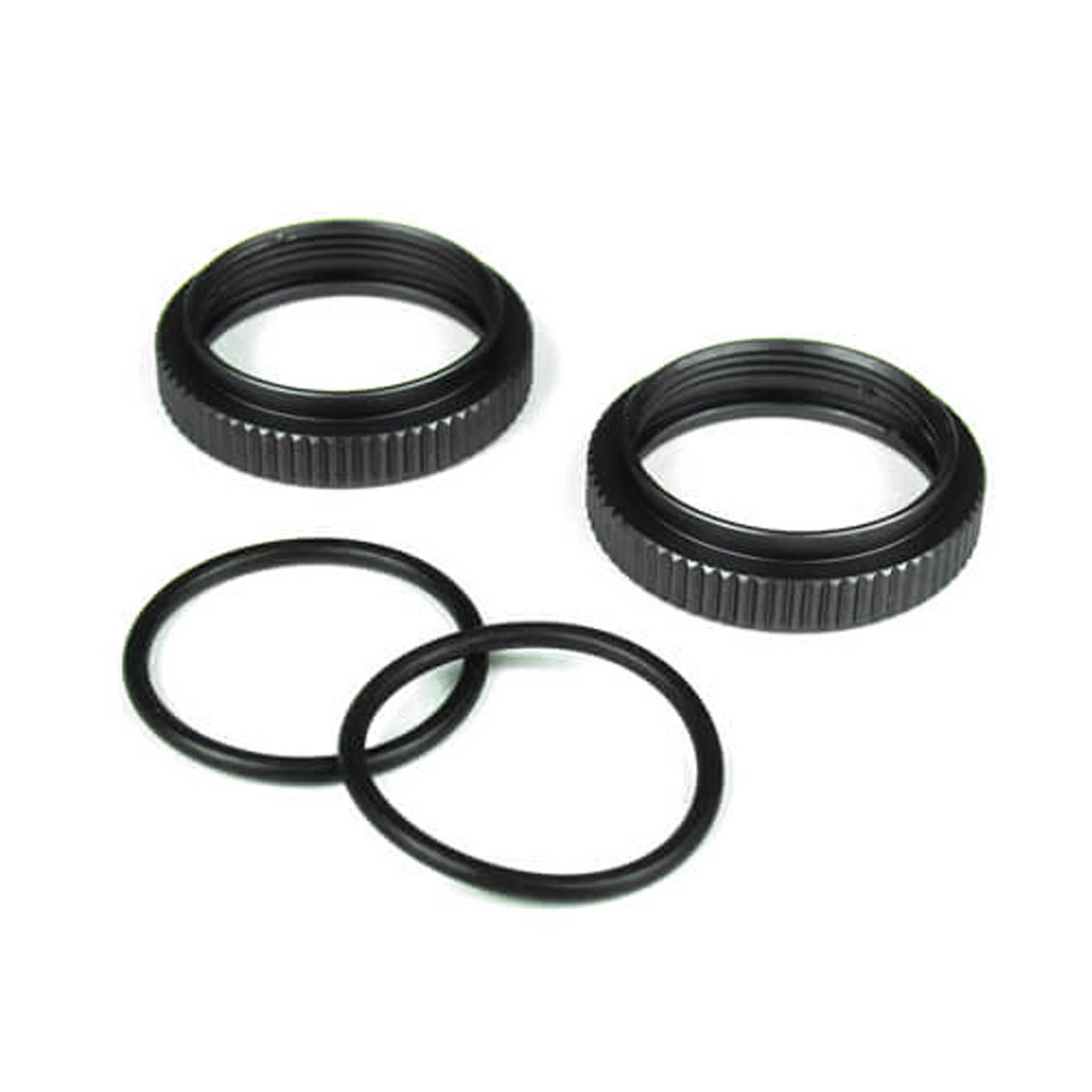Shock Adjustment Collars Aluminum Gun Metal Anodized (2) (TKR6013)