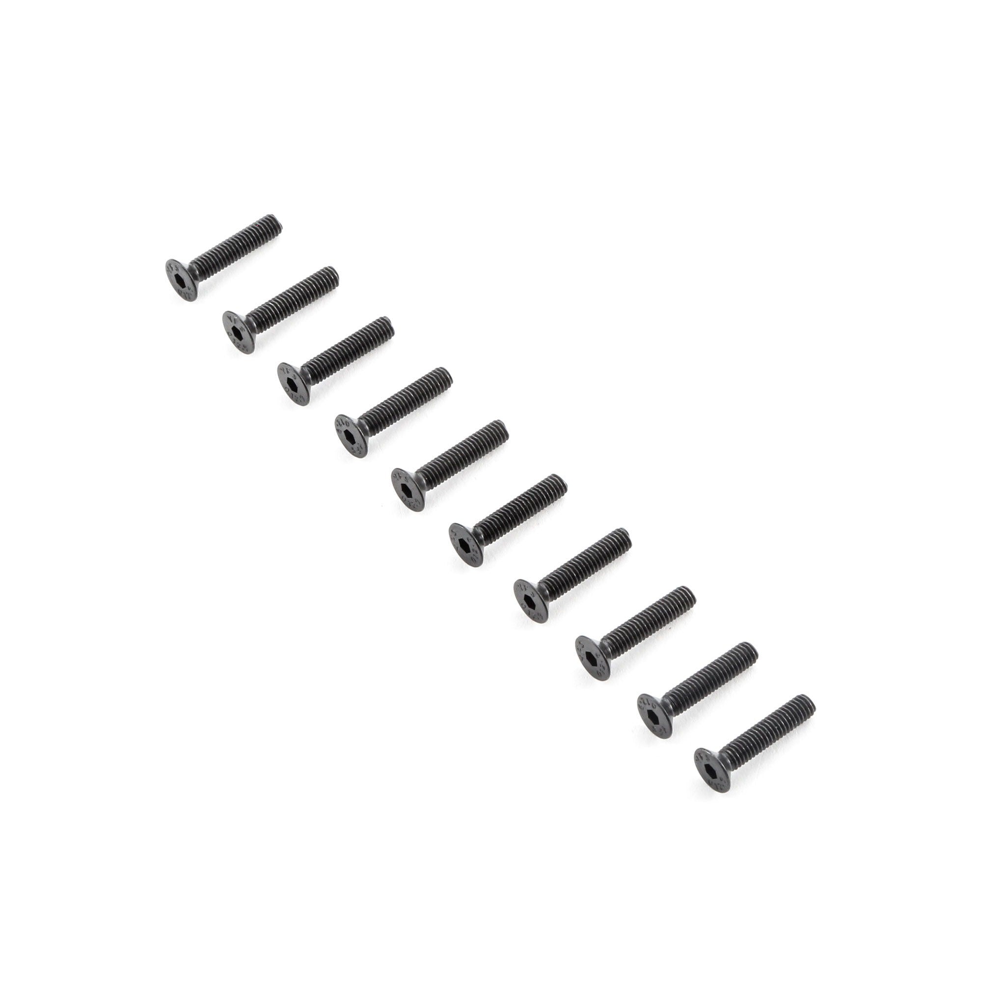 Flat Head Screws M4x20mm (Package of 10) (TLR255014)