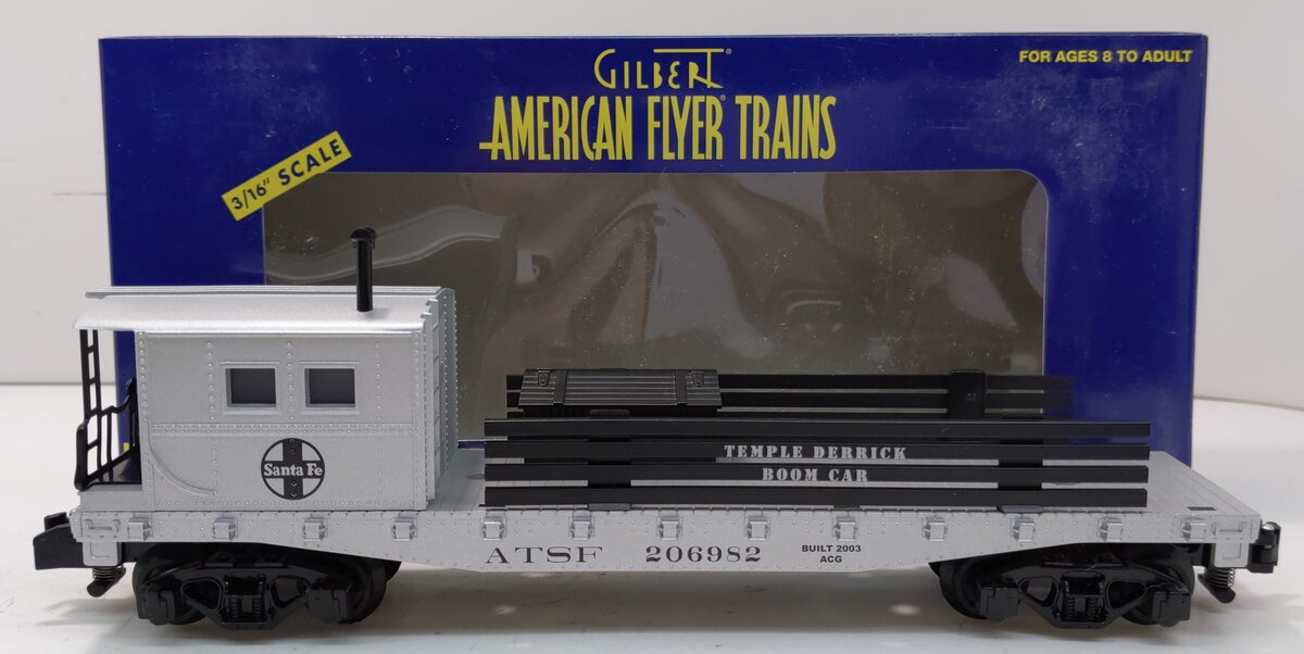 American Flyer 6-48723 S Gauge Santa Fe Crane Boom Car #206982