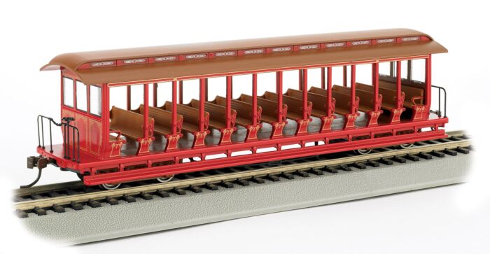 Bachmann 19349 HO Jackson Sharp Open-Side Excursion Car