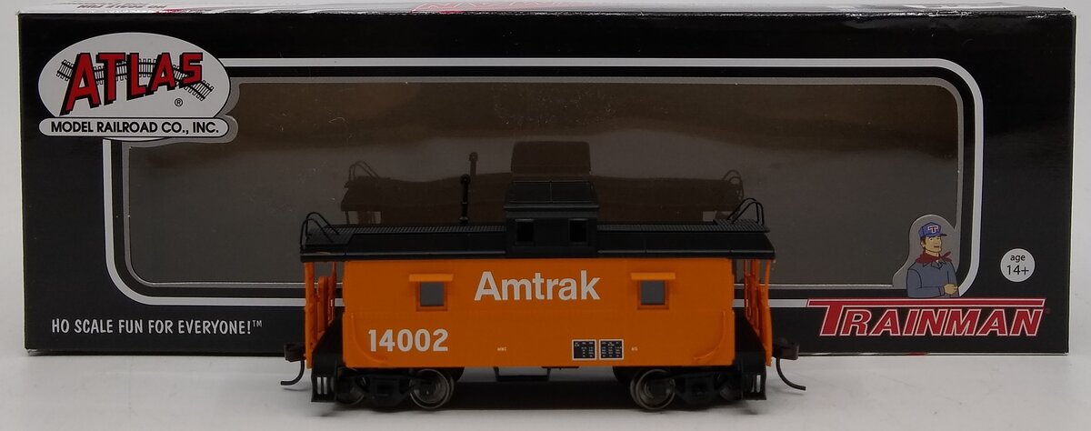 Atlas 20004576 HO Amtrak Trainman C & O Style Cupola Caboose #14002