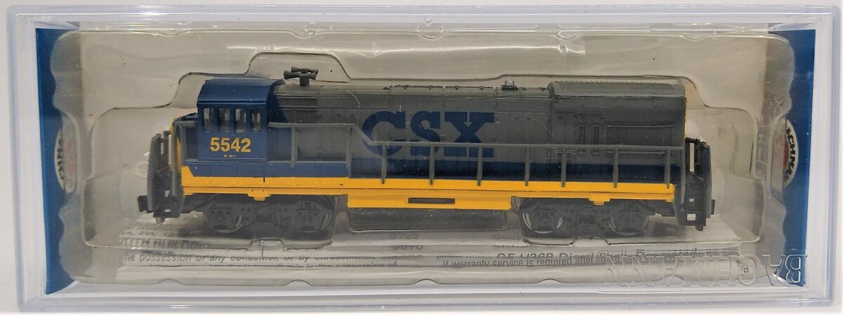 Bachmann 64068 N Scale CSX U36B Diesel Locomotive #5542