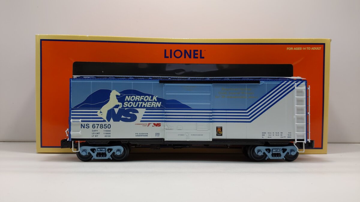 Lionel 6-27453 O Gauge Norfolk Southern Heritage PS-1 Boxcar #67850