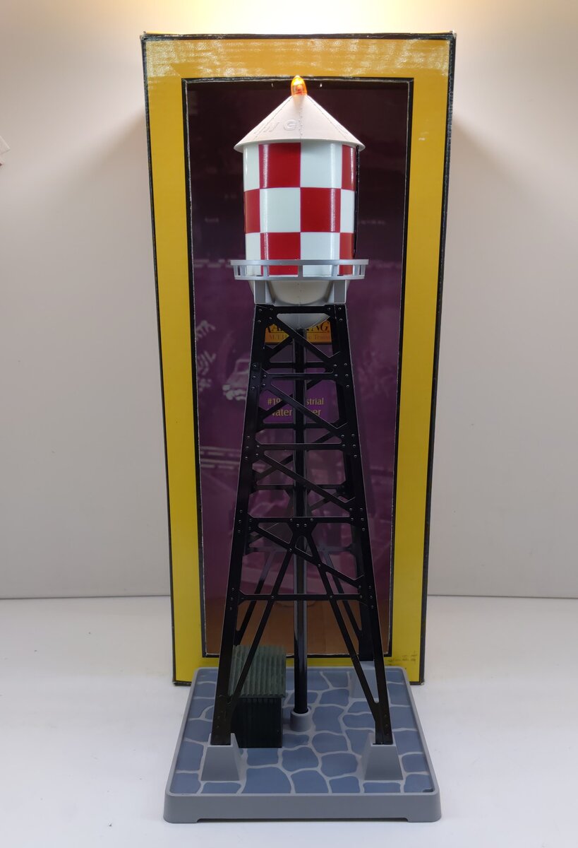 MTH 30-9029 O Gauge #193 Checkerboard Industrial Water Tower
