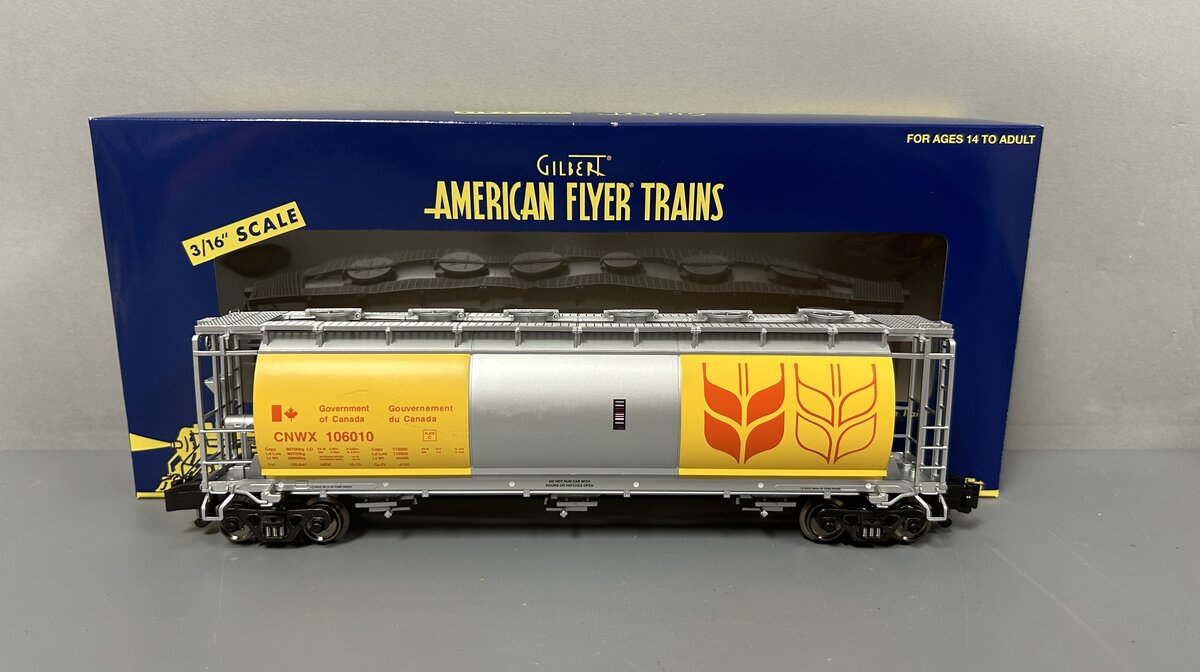 American Flyer 6-48862 S Scale Government of Canada Cylindrical Hopper