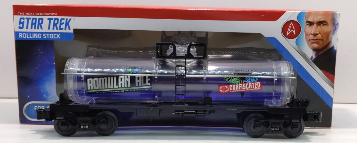 Lionel 2028520 O Gauge Star Trek Romulan Ale Tank Car - 3 Rail