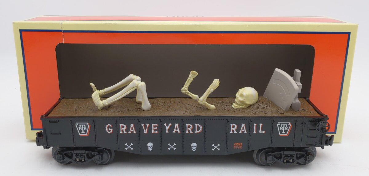 Lionel 6-26604 O Gauge Halloween Spooky Grave Gondola