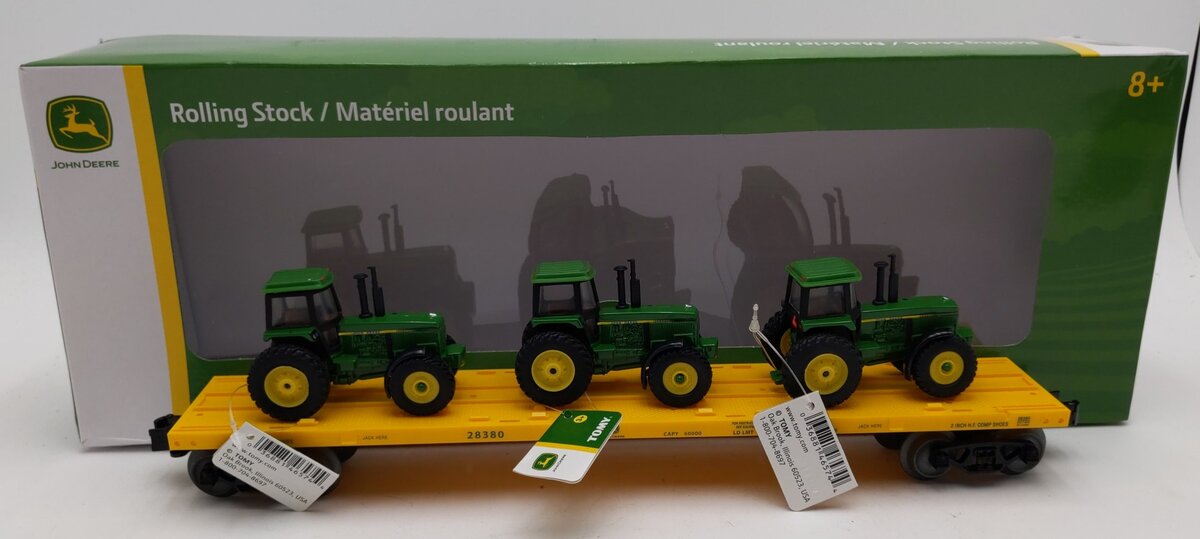 Lionel 2028380 John Deere Flatcar with Tractors