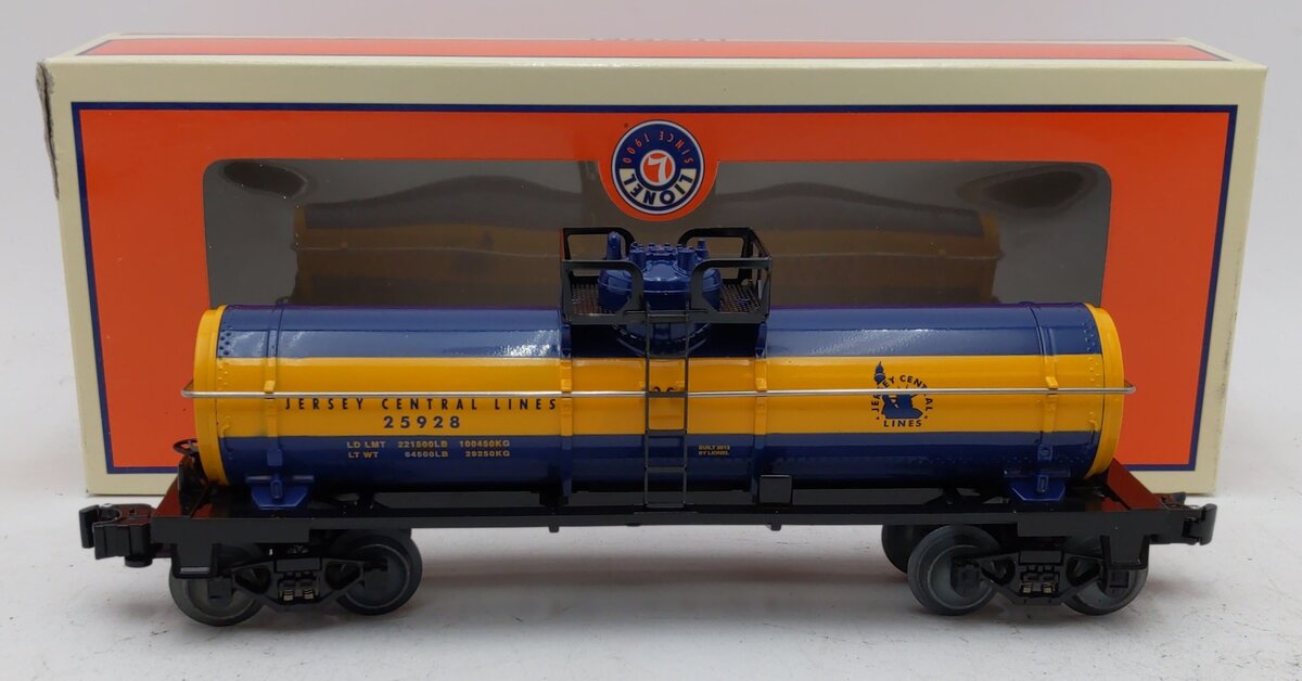Lionel 6-25928 O Gauge Central Of New Jersey Single Dome Tank Car #25928