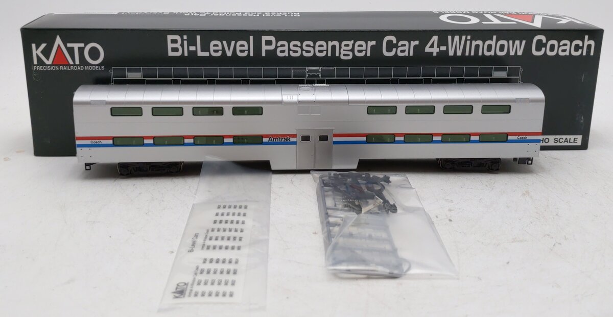Kato 35-6031 HO Scale Amtrak Bi-Level Passenger Coach Car