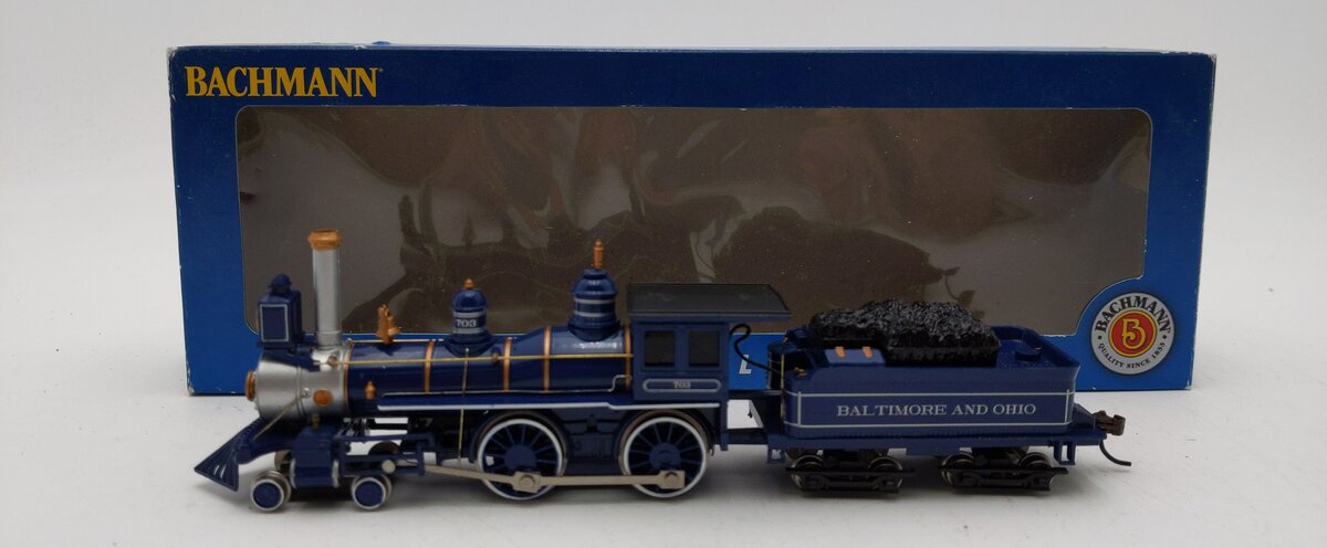 Bachmann 51144 HO Baltimore & Ohio 4-4-0 American Steam Locomotive & Tender