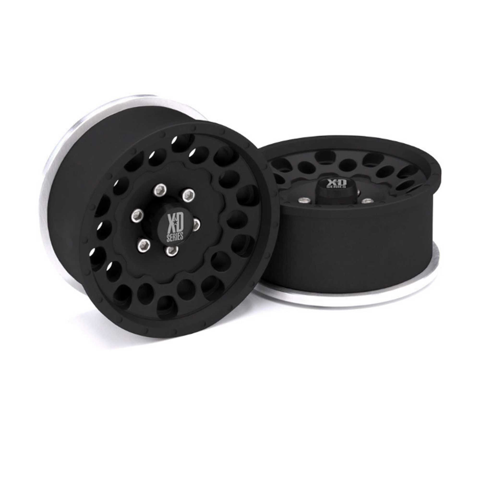 Incision KMC 1.9 XD129 Holeshot Black Anodized Wheels (Pair) (VPSIRC00330)