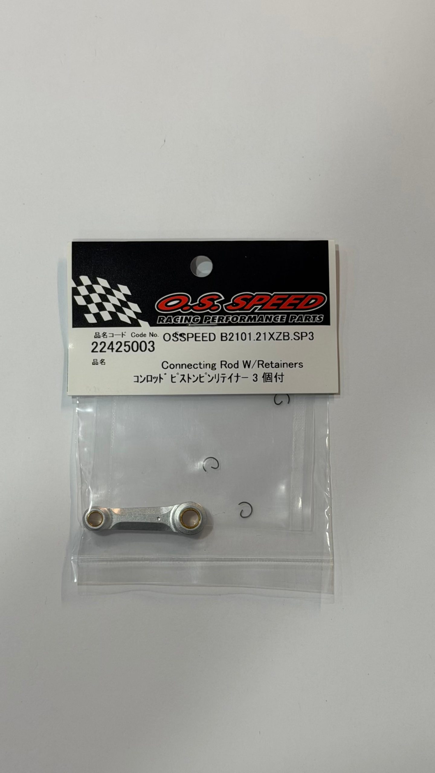 O.S. SPEED - Connecting Rod W/Reatainers B2101 .21 XZB SP3