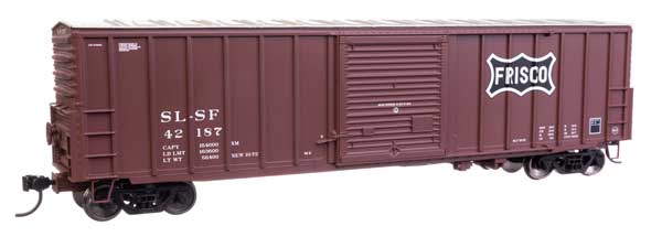 Walthers Mainline 910-46010 HO Scale 50' ACF Boxcar RTR Frisco #42187