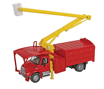 Walthers SceneMaster 949-11742 HO Scale International 4300 Tree Trimmer Truck Red