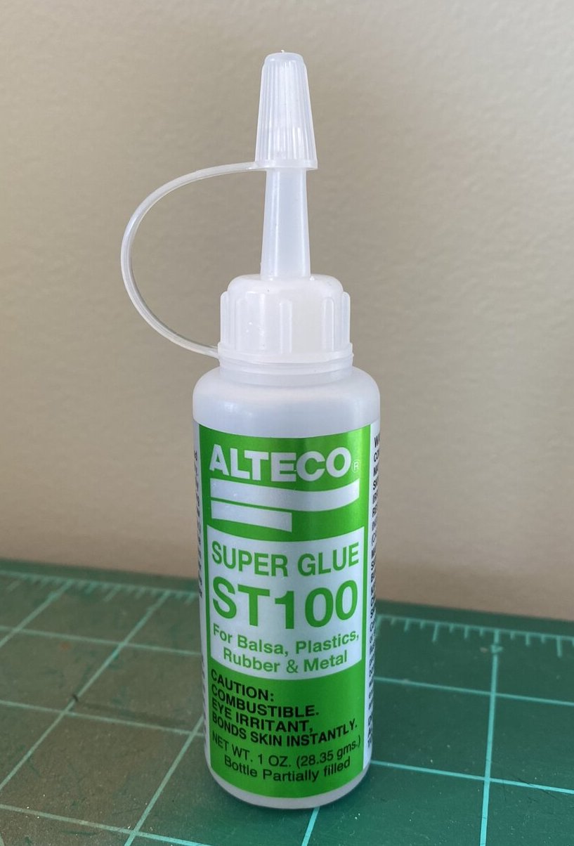 Alteco ST100 Super Glue for Balsa Plastic Rubber and Metal