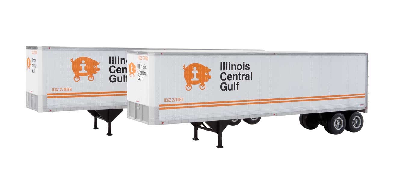 Walthers SceneMaster 949-2512 HO Scale 40' Trailmobile Trailer Pacific Illinois Central Gulf ICG