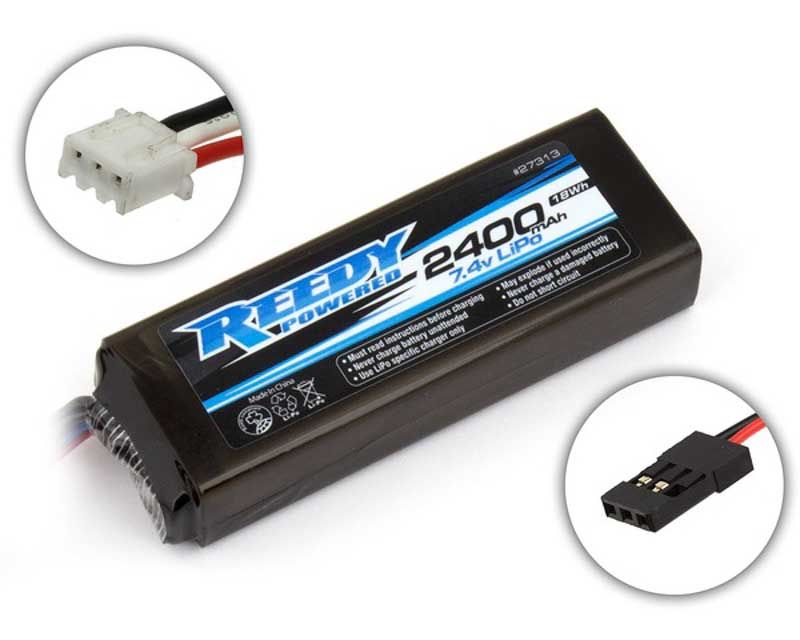 Team Associated 27313 Reedy LiPo Pro TX/RX 2400mAh 7.4V Flat XRAY Nitro Buggy (27313)