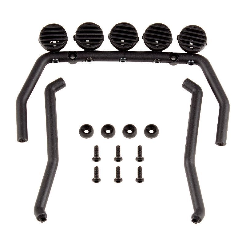 Team Associated 41067 CR12 Roll Bar and Bumper Black (41067)