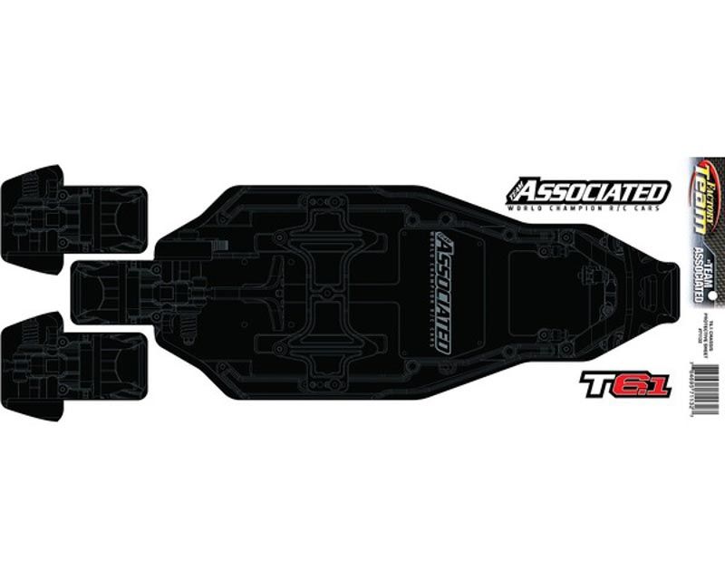 Team Associated 71132 T6.1 FT Chassis Protective Sheet Printed RC10 T6.x (71132)