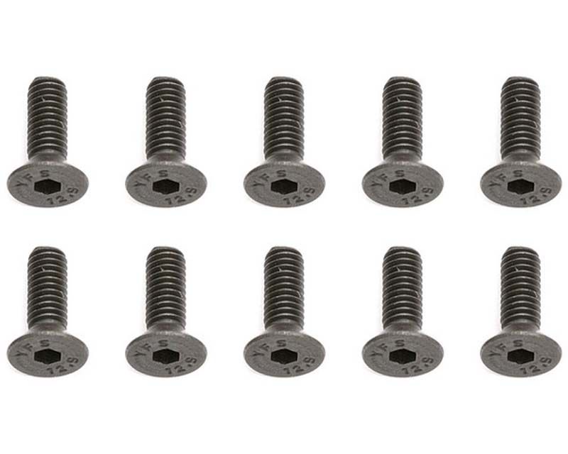 Team Associated 89214 Flat Head Cap Screw RC8e Truck Electric M4x12mm (10) (89214)
