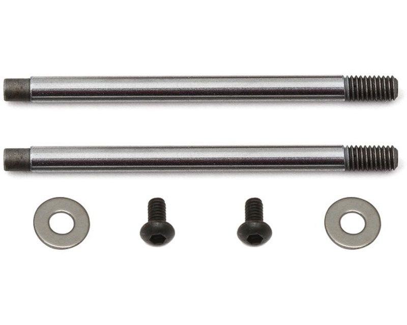 Team Associated 91618 FT Shock Shaft 3x23 V2 B64D Chrome RC10 T4.x (91618)