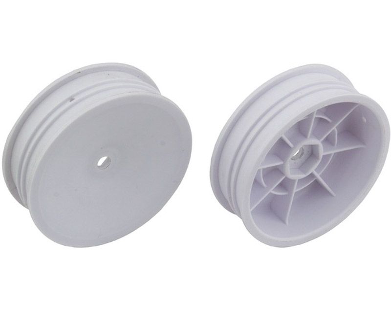 Team Associated 91757 2WD Slim Front Wheels 2.2 inch 12mm Hex (White) (91757)