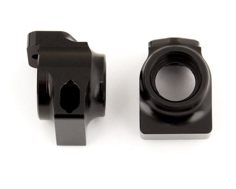 Team Associated 92099 B64 FT Aluminum Rear Hubs RC10B64 Club Racer 4wd (Black) (92099)