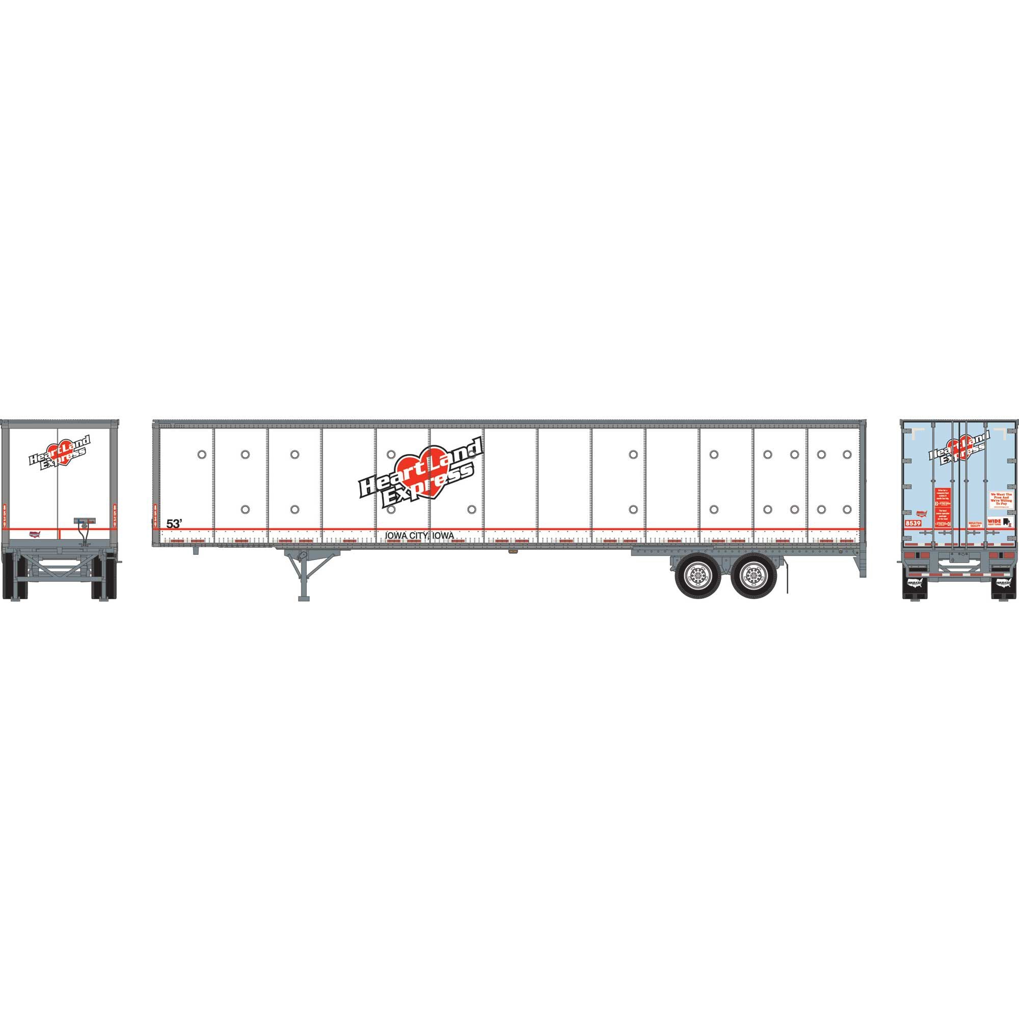 HO 53' Wabash Duraplate Trailer (ATH-2071)
