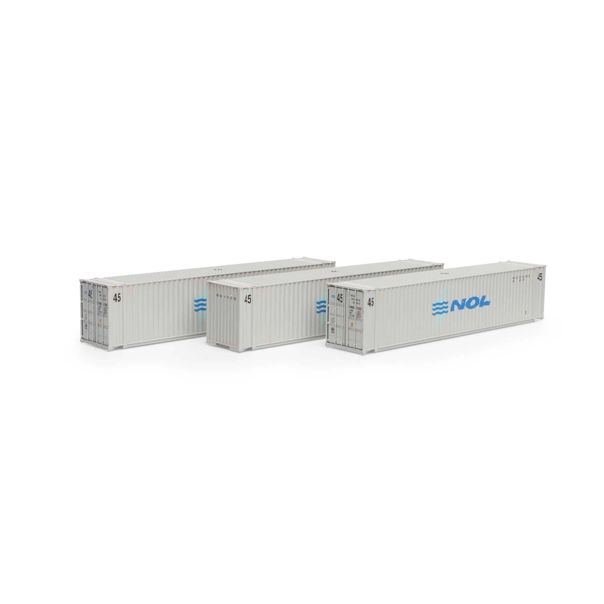 HO RTR 45' Container, NOL #2 (3) (ATH28039)