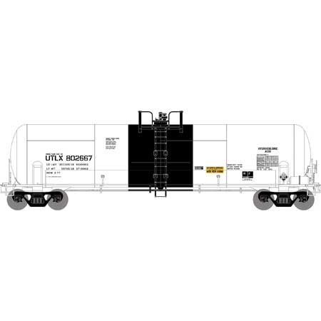 Athearn 15911 HO Scale RTC 20,900 Gallon Acid Tank Car White UTLX 802667