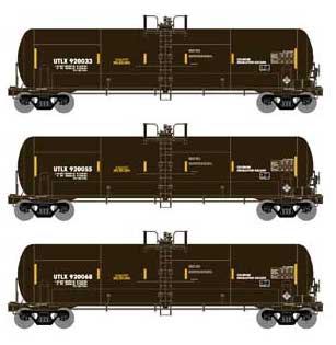 Athearn 15922 HO Scale RTC 20,900 Gallon Acid Tank Car Black UTLX